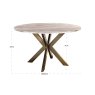 Dining Table Bottega Blush Beige 140cm by Richmond Interiors