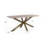 Dining Table Bottega Blush Beige Danish Oval 220 by Richmond Interiors Dining Table Bottega Blush Beige Danish Oval 220 by Richmond Interiors