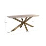 Dining Table Bottega Blush Beige Danish Oval 190 by Richmond Interiors Dining Table Bottega Blush Beige Danish Oval 190 by Richmond Interiors
