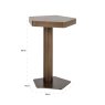 Sofa Side Table Hexa Brushed Gold by Richmond Interiors Sofa Side Table Hexa Brushed Gold by Richmond Interiors