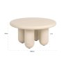 Calma 80cm Coffee Table (Beige) by Richmond Interiors Calma 80cm Coffee Table (Beige) by Richmond Interiors