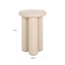 End Table Elbaz Beige 35cm by Richmond Interiors End Table Elbaz Beige 35cm by Richmond Interiors