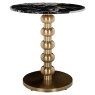 Witlox 75cm Round Bistro Table (Black / Gold) by Richmond Interiors
