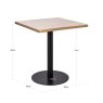 Brazza 70 x 70cm Bistro Table (Beige) by Richmond Interiors Brazza 70 x 70cm Bistro Table (Beige) by Richmond Interiors