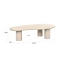 Clayton 160 x 80cm Coffee Table - Beige by Richmond Interiors Clayton 160 x 80cm Coffee Table - Beige by Richmond Interiors