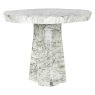 Outdoor Dining Table Rockyard White Marble Look 100cm by Richmond Interiors Outdoor Dining Table Rockyard White Marble Look 100cm by Richmond Interiors