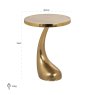 End Table Dolphin Gold by Richmond Interiors End Table Dolphin Gold by Richmond Interiors