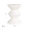 End Table Bloomstone White 35cm by Richmond Interiors End Table Bloomstone White 35cm by Richmond Interiors