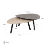 Coffee Table Spencer Beige (Set of 2) by Richmond Interiors Coffee Table Spencer Beige (Set of 2) by Richmond Interiors