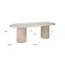 Dining Table Coronel Blush Beige 240 by Richmond Interiors Dining Table Coronel Blush Beige 240 by Richmond Interiors