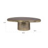 Coffee Table Pulitzer Brushed Gold by Richmond Interiors Coffee Table Pulitzer Brushed Gold by Richmond Interiors