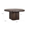 Dining Table Sherman Dark Brown 150 by Richmond Interiors