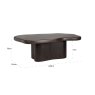 Dining Table Sherman Dark Brown 230x139 by Richmond Interiors Dining Table Sherman Dark Brown 230x139 by Richmond Interiors