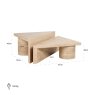 Fictus Coffee Table - Beige (Set of 2) by Richmond Interiors Fictus Coffee Table - Beige (Set of 2) by Richmond Interiors