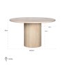 Dining Table Alexander Jones Beige 130cm (Renaissance) by Richmond Interiors