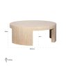 Alexander Jones Beige Round Coffee Table (Biltmore) by Richmond Interiors Alexander Jones Beige Round Coffee Table (Biltmore) by Richmond Interiors