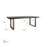 Dining Table Luxor Brown Diamond 230 by Richmond Interiors Dining Table Luxor Brown Diamond 230 by Richmond Interiors