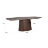 Dining Table Alix Dark Brown 230 by Richmond Interiors Dining Table Alix Dark Brown 230 by Richmond Interiors
