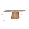 Dining Table Riva Natural Oak 230 by Richmond Interiors Dining Table Riva Natural Oak 230 by Richmond Interiors