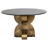 Dining Table Maddox Black/gold 130cm by Richmond Interiors Dining Table Maddox Black/gold 130cm by Richmond Interiors