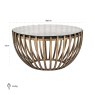 Coffee Table Volante Gold 84cm by Richmond Interiors Coffee Table Volante Gold 84cm by Richmond Interiors