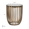 End Table Volante Gold 47,5cm by Richmond Interiors End Table Volante Gold 47,5cm by Richmond Interiors