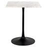 Carlten 65 x 65cm Bistro Table (Black / White) by Richmond Interiors Carlten 65 x 65cm Bistro Table (Black / White) by Richmond Interiors