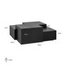 Lennox Coffee Table - Dark Coffee - by Richmond Interiors Lennox Coffee Table - Dark Coffee - by Richmond Interiors