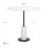 Dining Table Jagger Black/White 76,5cm by Richmond Interiors Dining Table Jagger Black/White 76,5cm by Richmond Interiors
