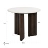 End Table Mayfield Brown 55cm by Richmond Interiors End Table Mayfield Brown 55cm by Richmond Interiors