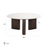 Coffee Table Mayfield Brown 90cm by Richmond Interiors Coffee Table Mayfield Brown 90cm by Richmond Interiors