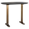 Revelin Bar Table 140 x 75cm (Black/Gold) by Richmond Interiors Revelin Bar Table 140 x 75cm (Black/Gold) by Richmond Interiors
