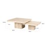 La Cantera Coffee Table - Beige - (Set of 2) by Richmond Interiors La Cantera Coffee Table - Beige - (Set of 2) by Richmond Interiors