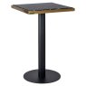 Zenza 50 x 50cm Bistro Table (Black / Gold) by Richmond Interiors Zenza 50 x 50cm Bistro Table (Black / Gold) by Richmond Interiors