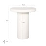 End Table Bloomstone White by Richmond Interiors