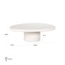 Bloomstone 110 x 90cm Coffee Table - White by Richmond Interiors Bloomstone 110 x 90cm Coffee Table - White by Richmond Interiors