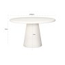 Dining Table Bloomstone White 130cm by Richmond Interiors Dining Table Bloomstone White 130cm by Richmond Interiors