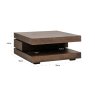 Coffee Table Oakura Brown 90x90 by Richmond Interiors Coffee Table Oakura Brown 90x90 by Richmond Interiors