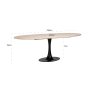 Dining Table Hampton Black Oval 230 by Richmond Interiors Dining Table Hampton Black Oval 230 by Richmond Interiors