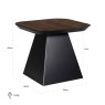 End Table Bonvoy Brown by Richmond Interiors End Table Bonvoy Brown by Richmond Interiors