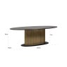 Dining Table Ironville Gold Oval 235 by Richmond Interiors Dining Table Ironville Gold Oval 235 by Richmond Interiors