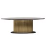 Dining Table Ironville Gold Oval 235 by Richmond Interiors