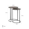 End Table Tulum Brushed Gold (Set of 2) by Richmond Interiors End Table Tulum Brushed Gold (Set of 2) by Richmond Interiors