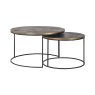 Coffee Table Tulum Brushed Gold (Set of 2) by Richmond Interiors Coffee Table Tulum Brushed Gold (Set of 2) by Richmond Interiors
