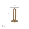 End Table Celine Brushed Gold by Richmond Interiors End Table Celine Brushed Gold by Richmond Interiors