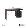 Desk Alexander Jones Charcoal (Connar) by Richmond Interiors Desk Alexander Jones Charcoal (Connar) by Richmond Interiors