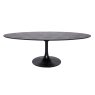 Dining Table Blax Black Oval 250 by Richmond Interiors