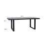 Dining Table Blax Black 200 by Richmond Interiors Dining Table Blax Black 200 by Richmond Interiors