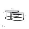 Coffee Table Lexington White (Set of 2) by Richmond Interiors Coffee Table Lexington White (Set of 2) by Richmond Interiors