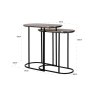 End Table Chandon Champagne Gold (Set of 2) by Richmond Interiors End Table Chandon Champagne Gold (Set of 2) by Richmond Interiors